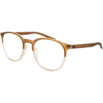 Darby Brown Round Blue Blocker Readers LB 4128