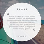 Ramsey Black Square Blue Blocker Readers LB 4129