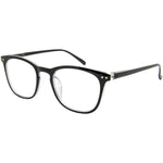 Ramsey Black Square Blue Blocker Readers LB 4129