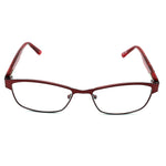 Susan Red Rectangular Reading Glasses