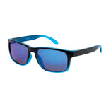 3829 Square Sunglasses (Kids) - Black to Blue