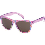 Eden Square Sunglasses (Kids) - Purple Stripe Smoke