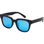 Lux Round Cat Eyes Sunglasses (Women) - Black Ice Blue