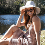 Astrid Rectangle Sunglasses (Women) - Tort Brown