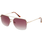 Walker Rectangle Sunglasses (Women) - Gold Purple