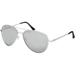 Riley Aviator Sunglasses (Unisex) - Silver Silver