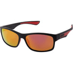 Dylan Rectangle Sunglasses (Men) - Black Red
