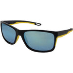 Ben Wrap Sunglasses (Men) - Black Yellow