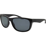 Mick Polarised Wrap Sunglasses (Men) - Black Smoke