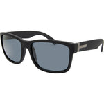 Grant Polarised Rectangle Sunglasses (Men) - Black Smoke