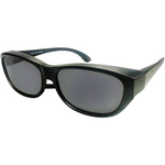 Claude Polarised Fit Over Sunglasses (Unisex) - Black Smoke