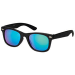 Quinn Polarised Wayfarer Sunglasses (Kids) - Matt Black Green