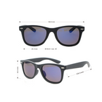 Jesse Polarised Wayfarer Sunglasses (Kids) - Black Smoke