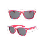 Jesse Polarised Wayfarer Sunglasses (Kids) - Pink Smoke