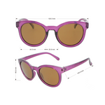 Willow Polarised Round Sunglasses (Kids) - Purple Gold