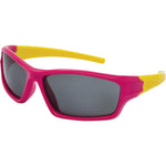 Bendy Georgie Polarised Wrap Sunglasses (Kids) - Pink Smoke