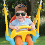 Bendy Frankie Polarised Sunglasses (Kids) - Green Smoke