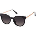 Clara Polarised Cat Eye Sunglasses (Women) - Black Smoke