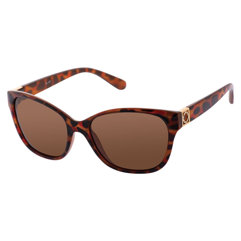 XL 5800 Tortoiseshell Brown Women's Sunglasses, Polarised Black Ice
