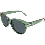 Carmel Polarised Round Sunglasses (Women) - Green Smoke