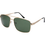 Ian Polarised Aviator Sunglasses (Men) - Matt Gold G15