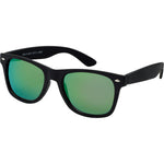 Blake Polarised Wayfarer Sunglasses (Unisex) - Black Green
