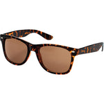 Blake Polarised Wayfarer Sunglasses (Unisex) - Tort Brown