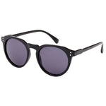 Debbie Polarised Round Sunglasses (Women) - Black Smoke