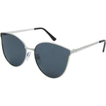Jenny Polarised Cat Eyes Sunglasses (Women) - Silver Smoke