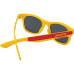 Noosa Heads Polarised Square Sunglasses (Kids) - Yellow Smoke