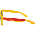 Noosa Heads Polarised Square Sunglasses (Kids) - Yellow Smoke