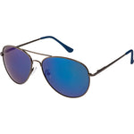 Maroochydore SLSA Polarised Aviator Sunglasses (Unisex) - Silver Blue