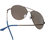 Maroochydore SLSA Polarised Aviator Sunglasses (Unisex) - Silver Blue