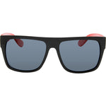 Normanville SLSA Polarised Square Sunglasses (Unisex) - Black Blue Smoke