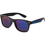 Maroubra SLSA Polarised Wayfarer Sunglasses (Unisex) - Black Blue Mirror