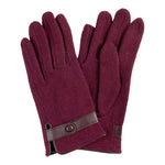Erin Gloves - Burgundy Womens