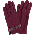 Erin Gloves - Burdundy Womens