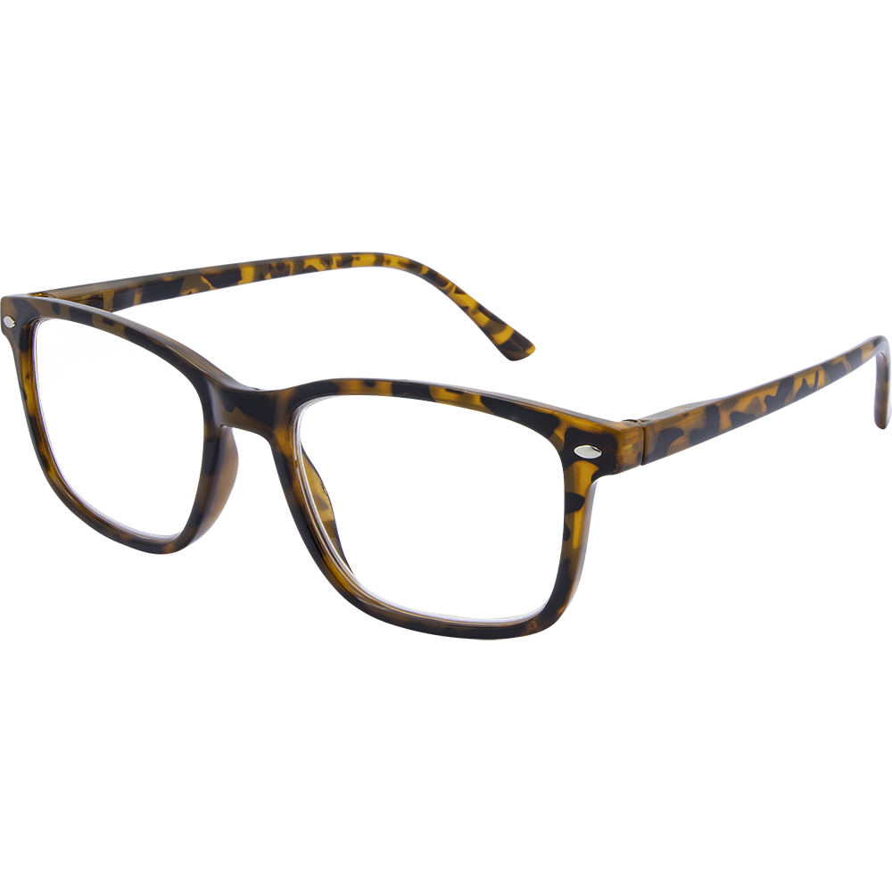 LF 4166 Tort Square Reading Glasses – Black Ice