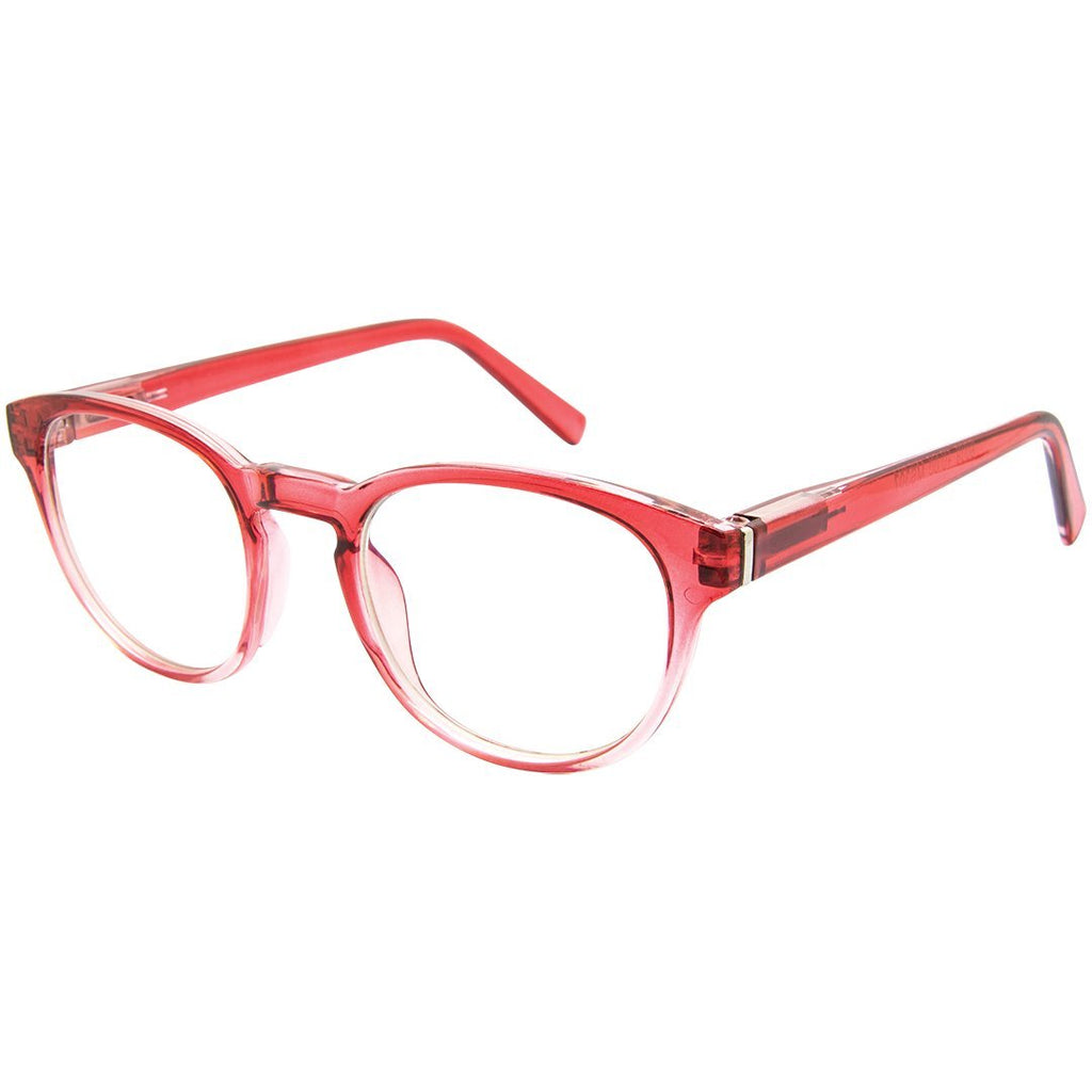 Blue Block Zero Magnification Round Pink Computer Kids Glasses – Black Ice