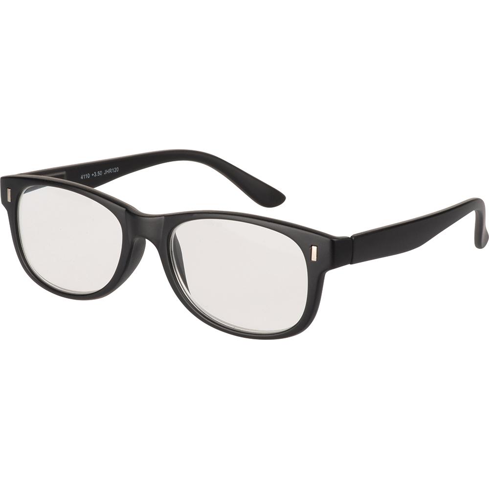 Unisex Rectangle Reading Glasses Black/Red Frame 1.0 To 4.0 Magnification | Fashion Readers