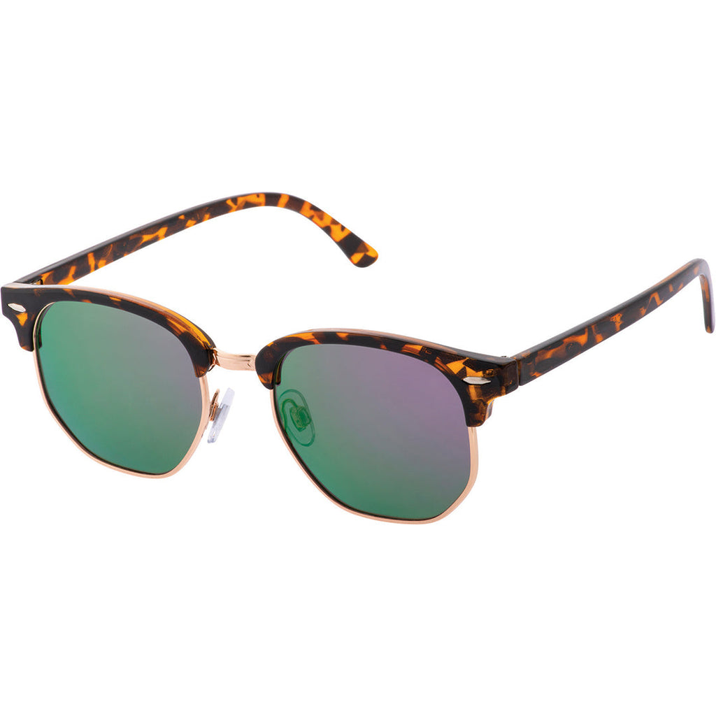 Molly Polarised Clubmaster Sunglasses (Unisex) - Demi Soft Pink – Black Ice